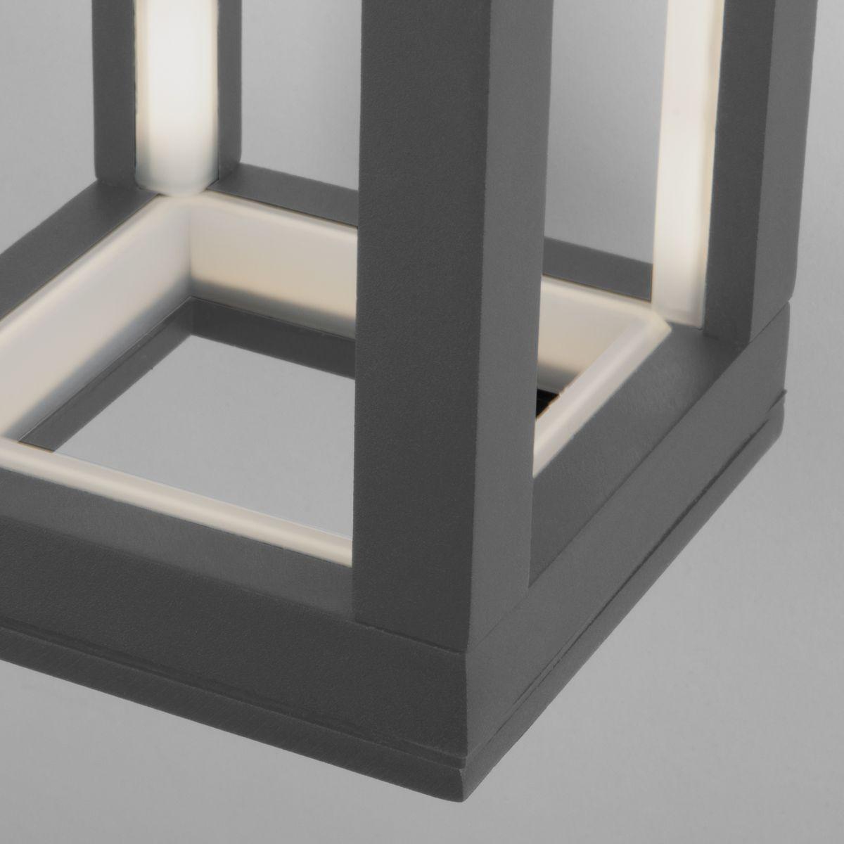 фото уличный настенный светодиодный светильник elektrostandard frame 1527 techno led серый a051856 | 220svet.ru