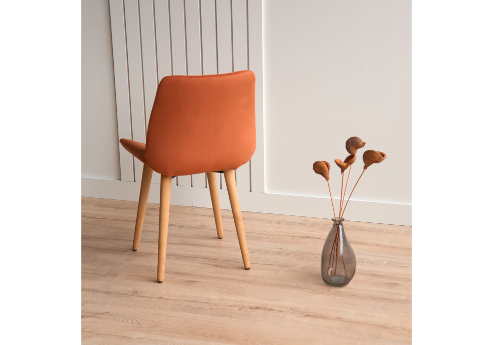 фото стул деревянный woodville седа терракотовый (zd 432) / светлое дерево np 632425 | 220svet.ru