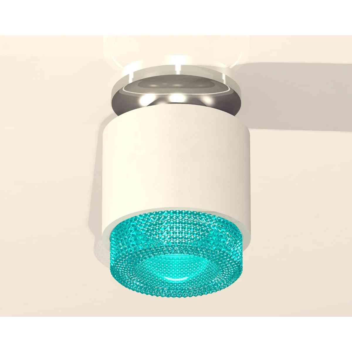 фото комплект накладного светильника ambrella light techno spot xs7510082 swh/bl белый песок/голубой (n7927, c7510, n7194) | 220svet.ru
