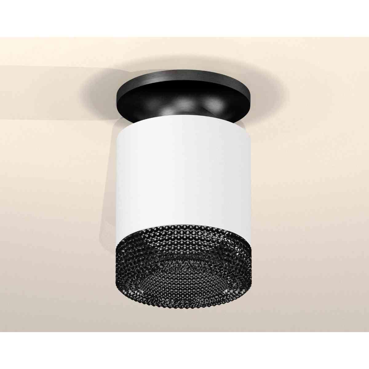 фото комплект накладного светильника ambrella light techno spot xs7401084 swh/pbk/bk белый песок/черный полированный/тонированный (n7926, c7401, n7192) | 220svet.ru