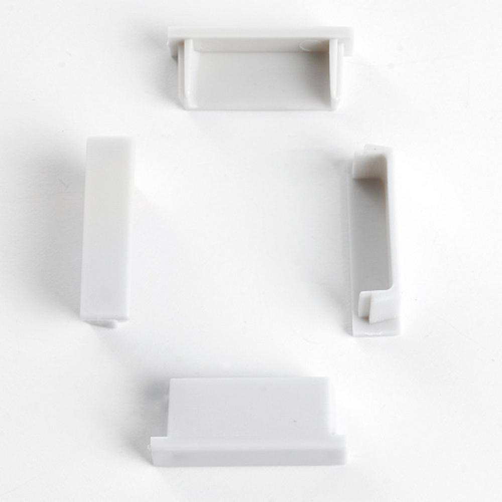 фото заглушка без отверстия для профиля feron cab252, ld384 (комплект 4шт) 48259 | 220svet.ru