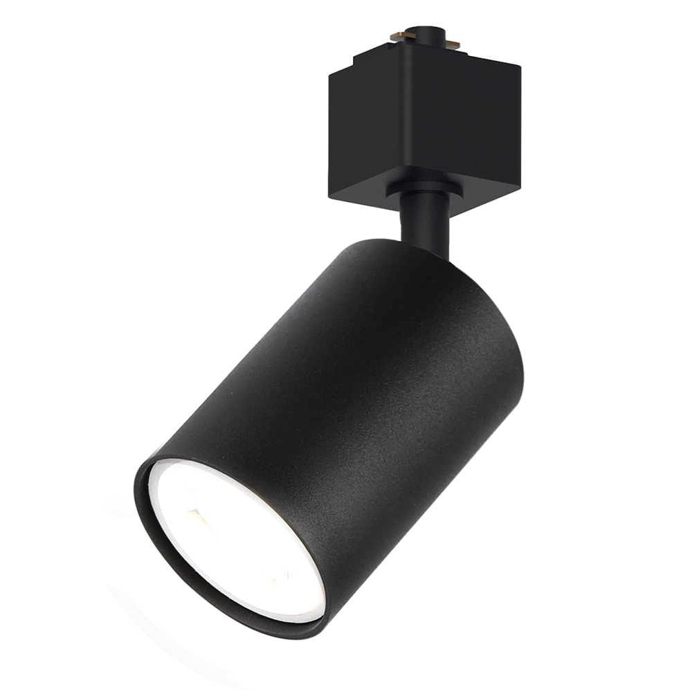 фото светильник feron al154 трековый однофазный на шинопровод под лампу gu10, черный | 220svet.ru