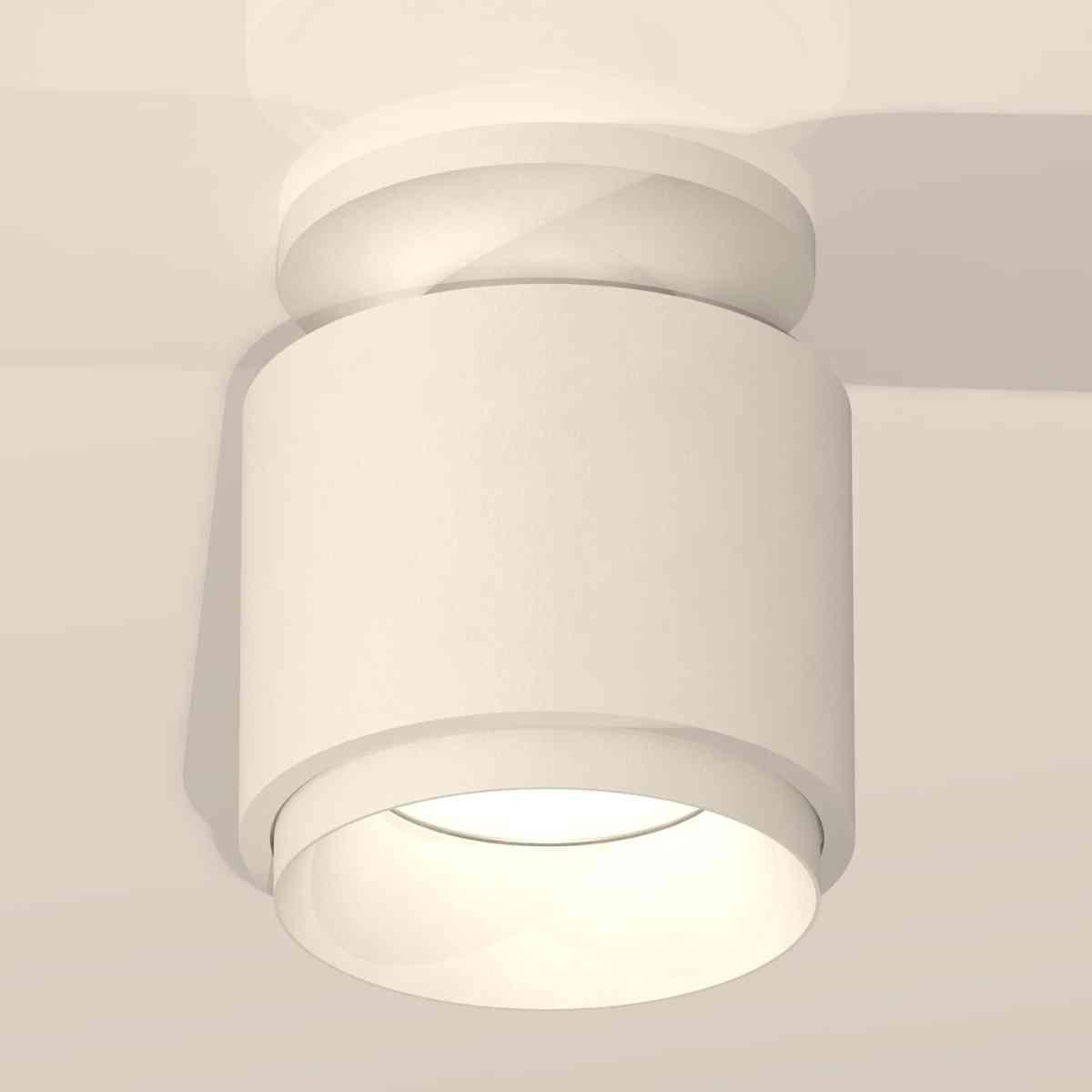 фото комплект накладного светильника ambrella light techno spot xs7510040 swh белый песок (n7925, c7510, n7030) | 220svet.ru