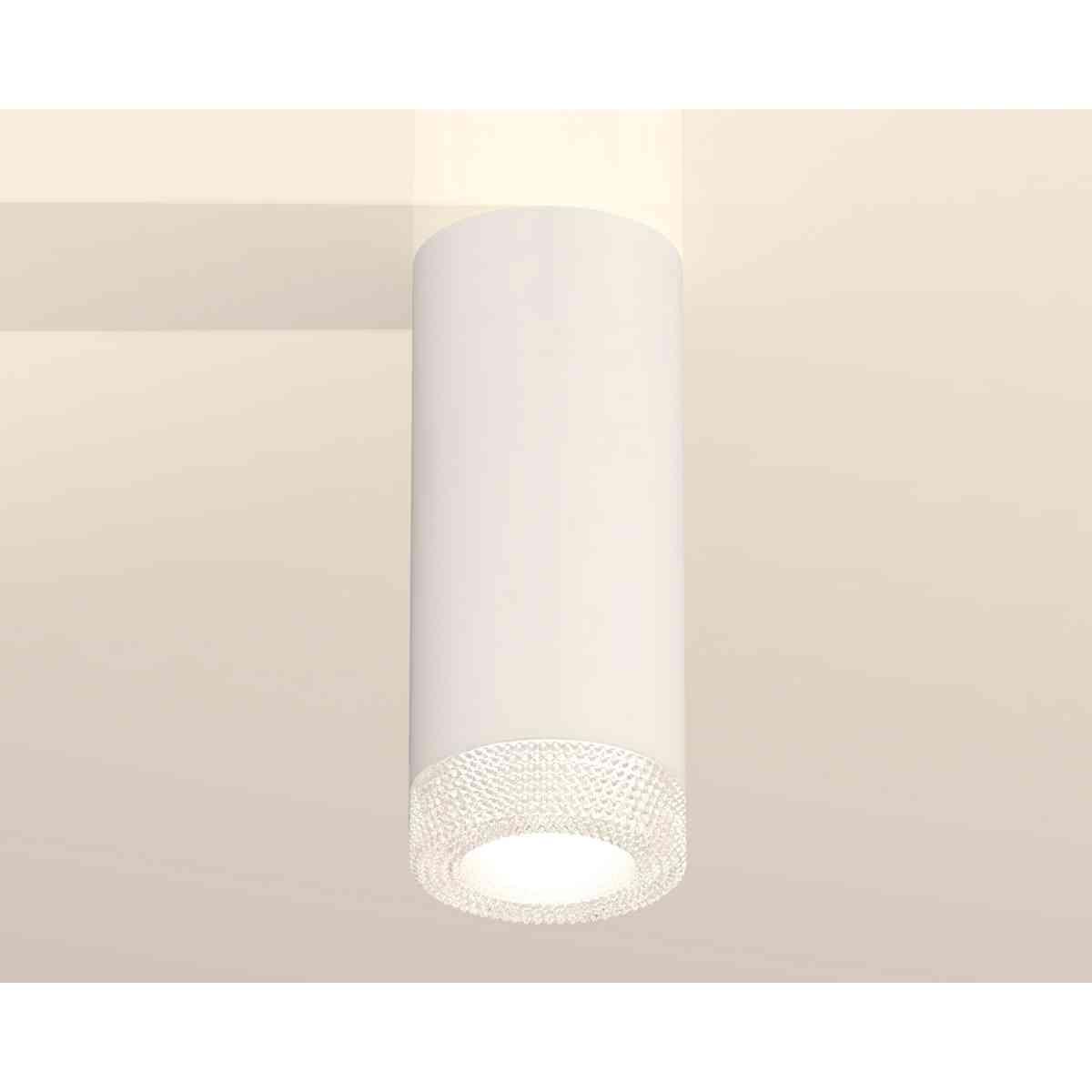 фото комплект накладного светильника ambrella light techno spot xs7442010 swh/cl белый песок/прозрачный (c7442, n7191) | 220svet.ru