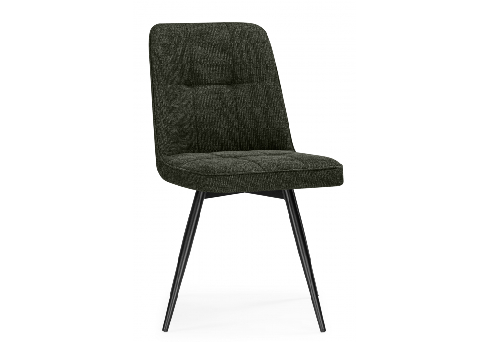 фото стул на металлокаркасе поворотный woodville texas 4 темно-зеленый / черный 15893 | 220svet.ru