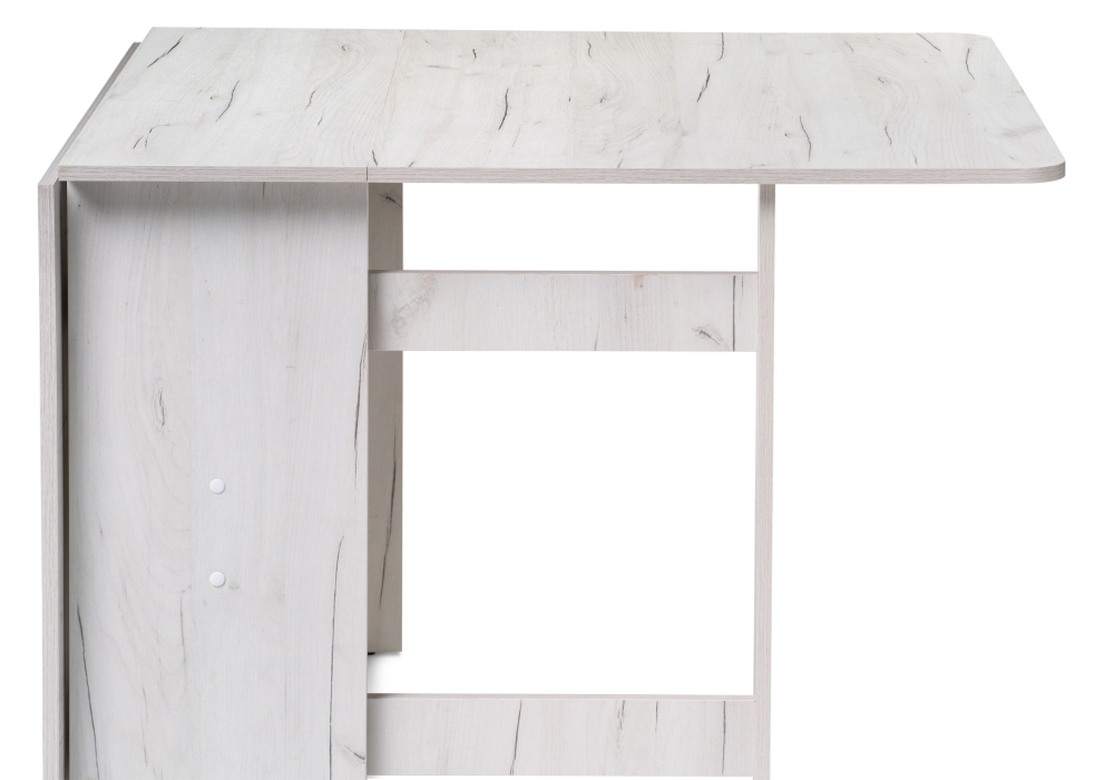 фото стол-книжка woodville йентель дуб крафт белый 520780 | 220svet.ru