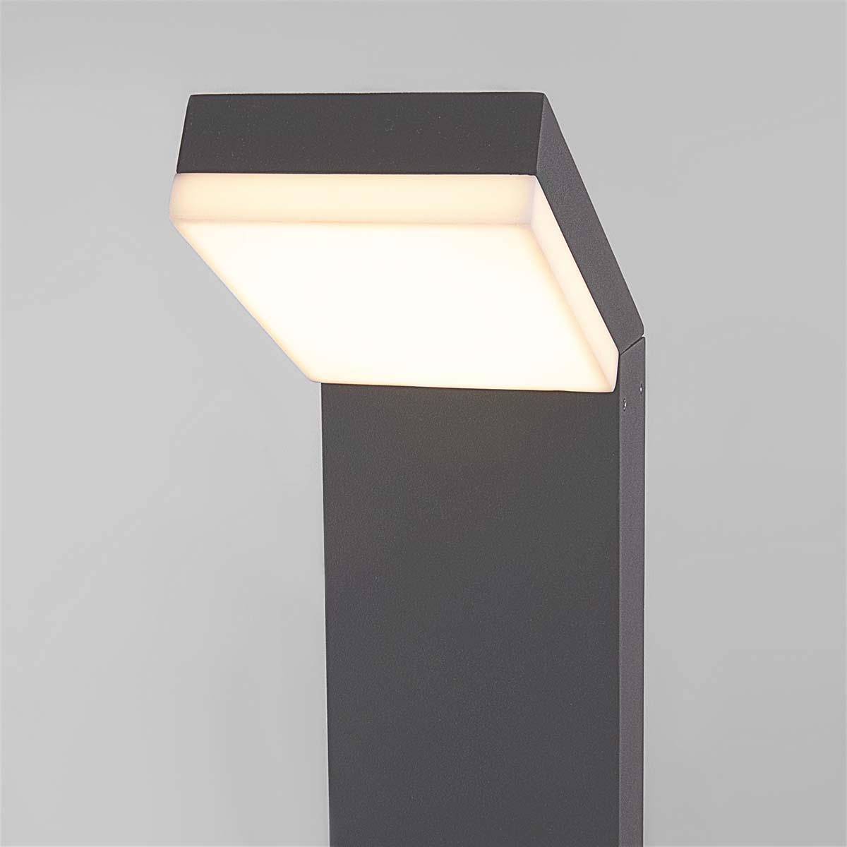 фото уличный светодиодный светильник elektrostandard sensor 1542 techno led серый a053949 | 220svet.ru