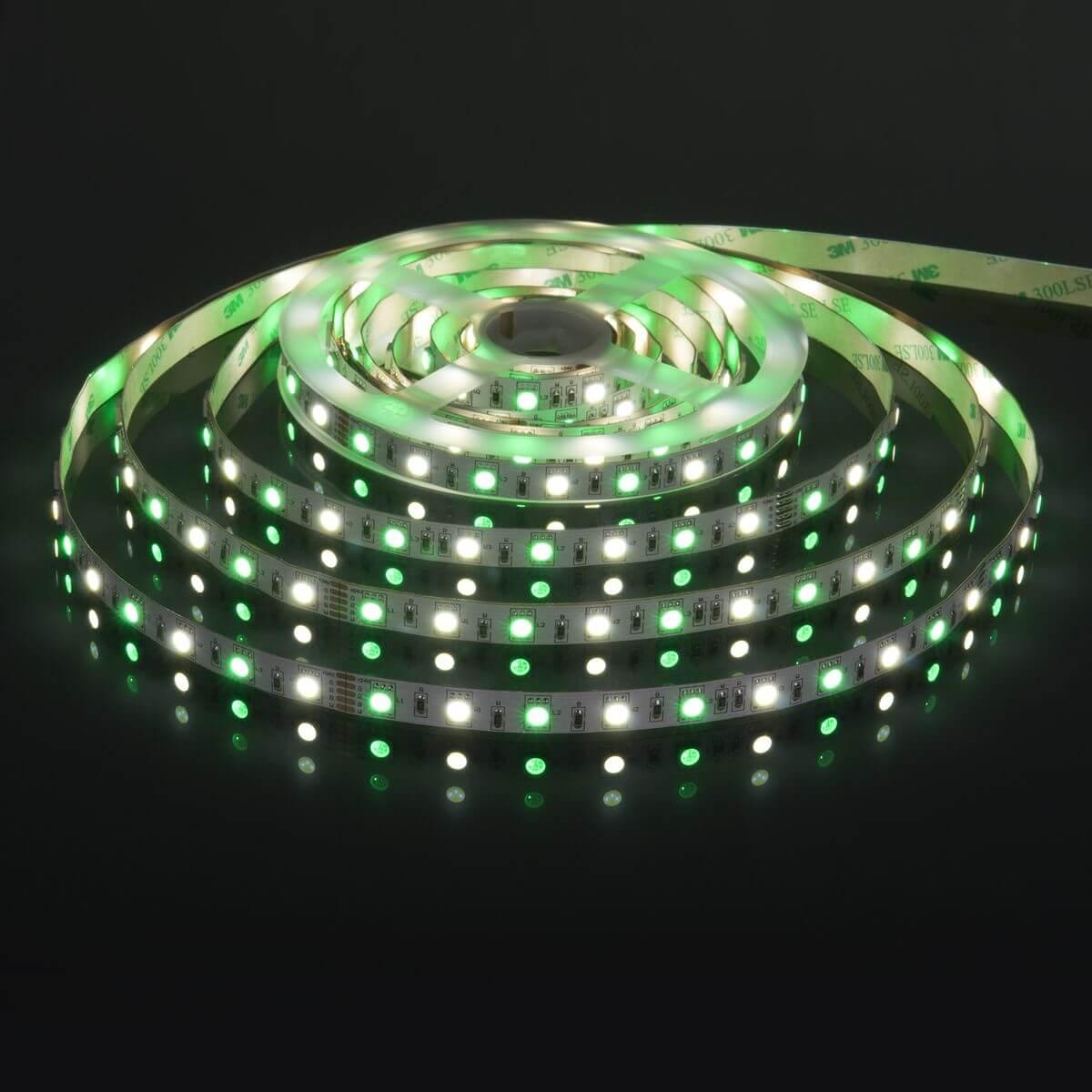 фото светодиодная лента elektrostandard 14,4w/m 60led/m 5050smd mix rgb/холодный белый 5m a053731 | 220svet.ru