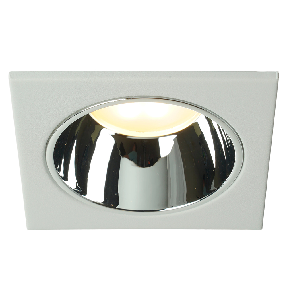 фото светильник встраиваемый feron dl3112 потолочный mr16 g5.3 белый + хром 51406 | 220svet.ru