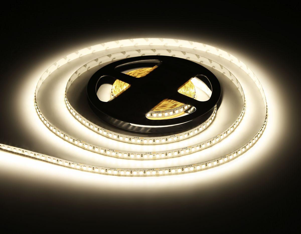 фото светодиодная лента дневной белый ambrella light 14,4w/m 180led/m 2835smd 4500к 5m gs1302 | 220svet.ru