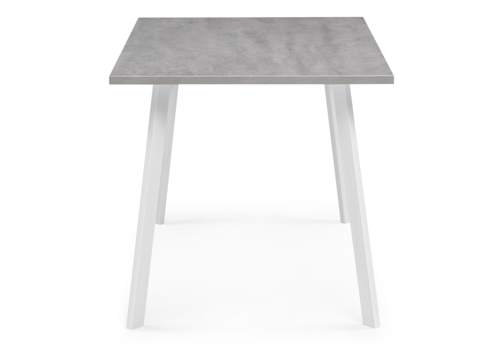 фото стол деревянный woodville тринити лофт 120х80х75 25 мм бетон / белый матовый 534915 | 220svet.ru