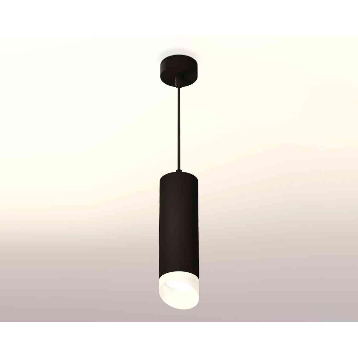 фото комплект подвесного светильника ambrella light techno spot xp7456005 sbk/fr черный песок/белый матовый (a2311, c7456, n7175) | 220svet.ru