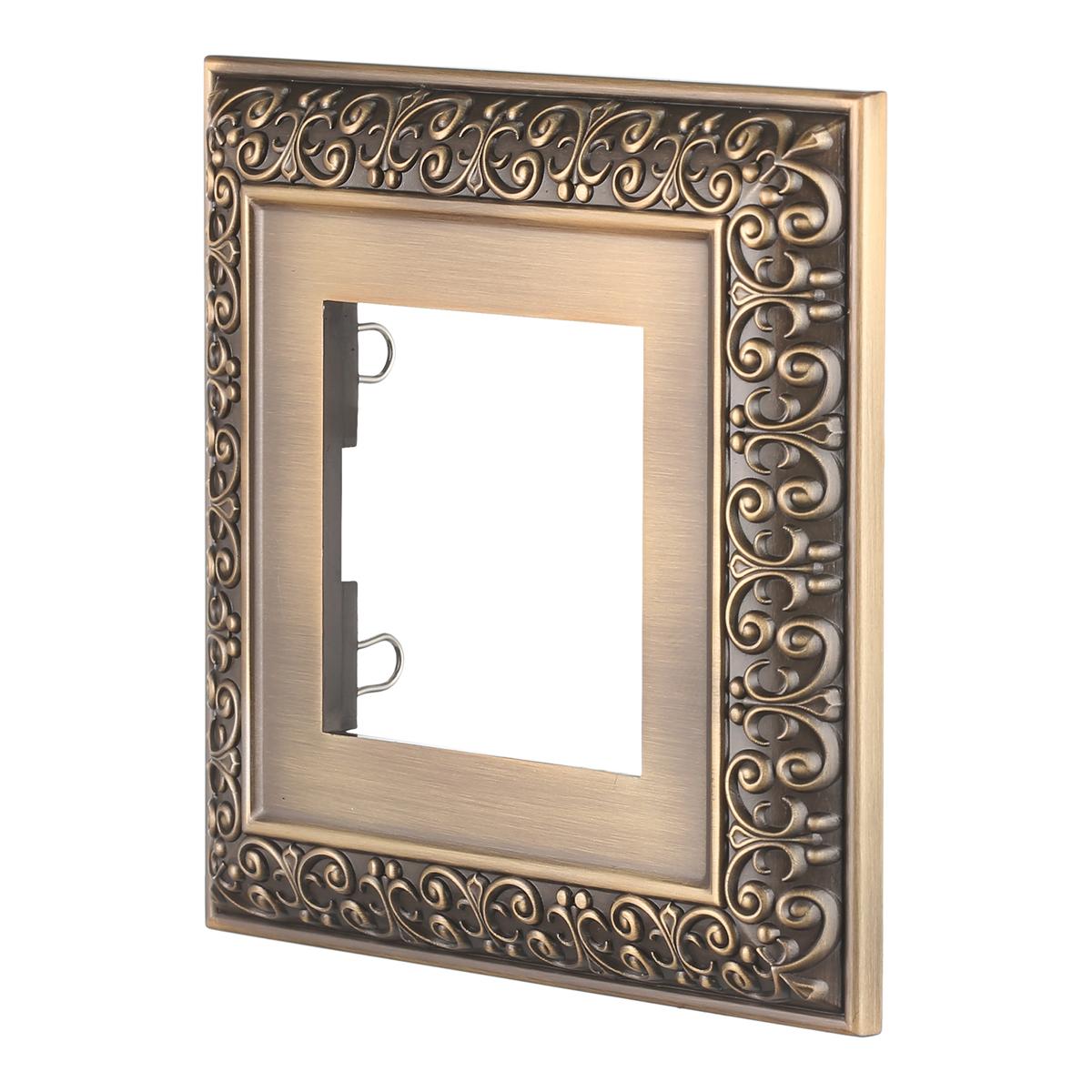 фото рамка lk studio 1-постовая декоративная металлическая в комплекте с суппортом (бронза), lk45 854120-1 | 220svet.ru