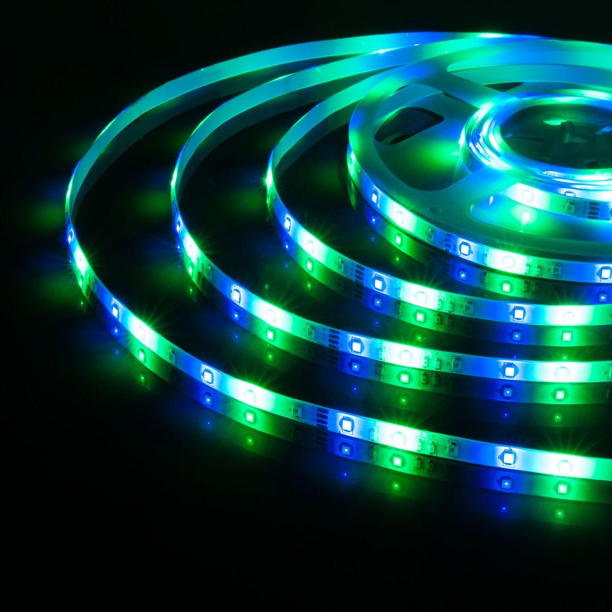 фото светодиодная влагозащищенная лента elektrostandard 4,8w/m 60led/m 2835smd rgb 5m a050579 | 220svet.ru