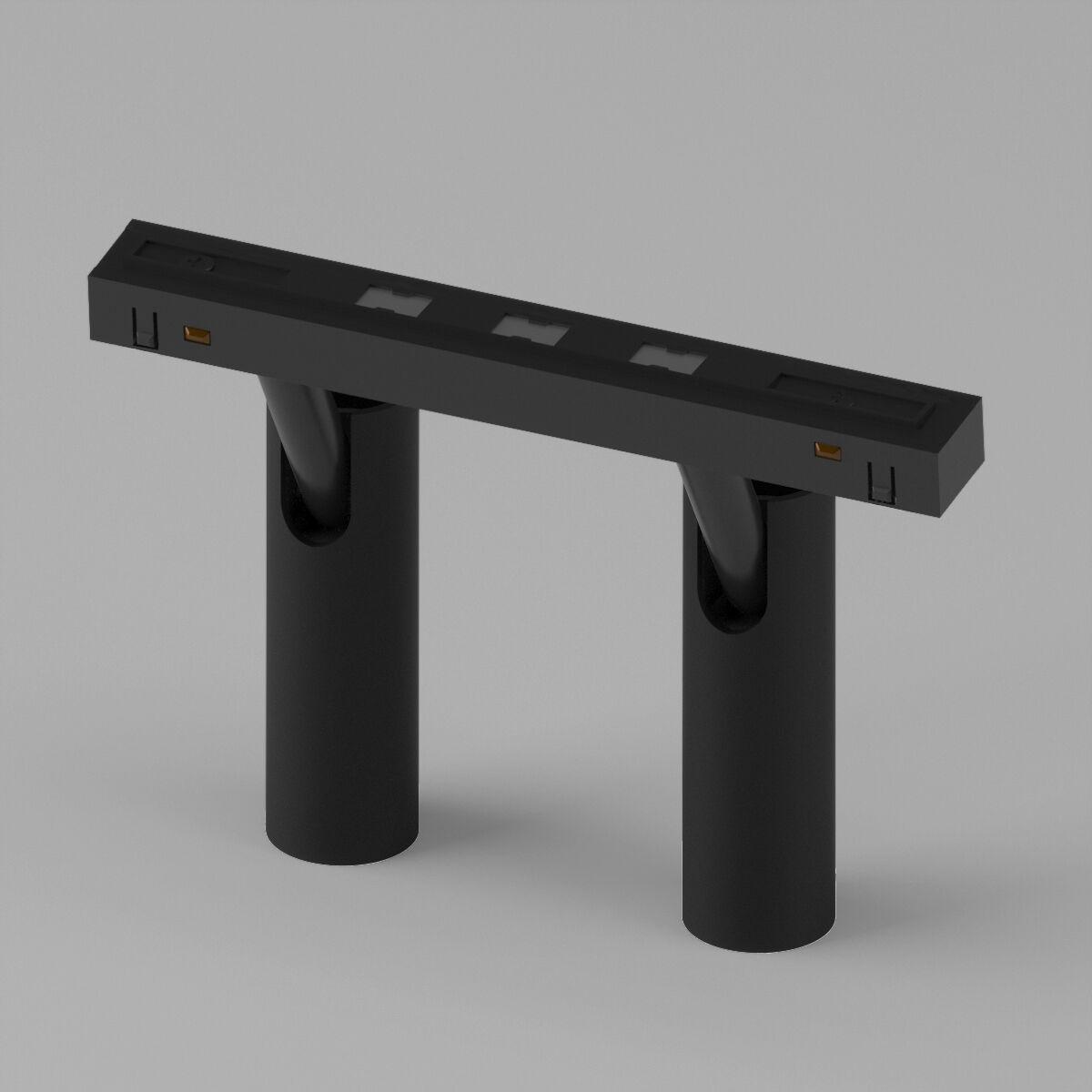 фото трековый магнитный светодиодный светильник elektrostandard dim dual 85056/01 черный a063528 | 220svet.ru