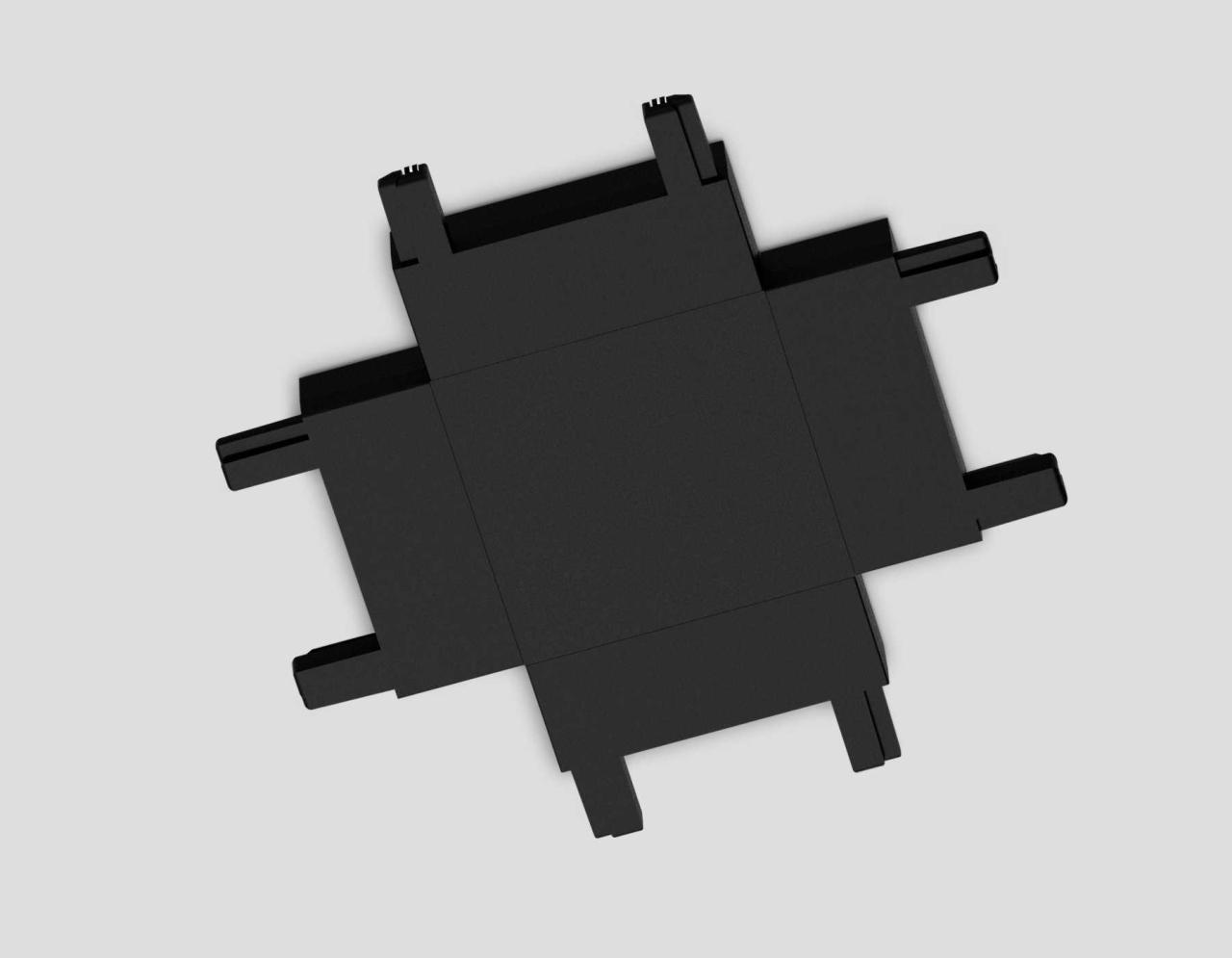 фото коннектор x-образный ambrella light track system magnetic ultra slim gv1127 | 220svet.ru