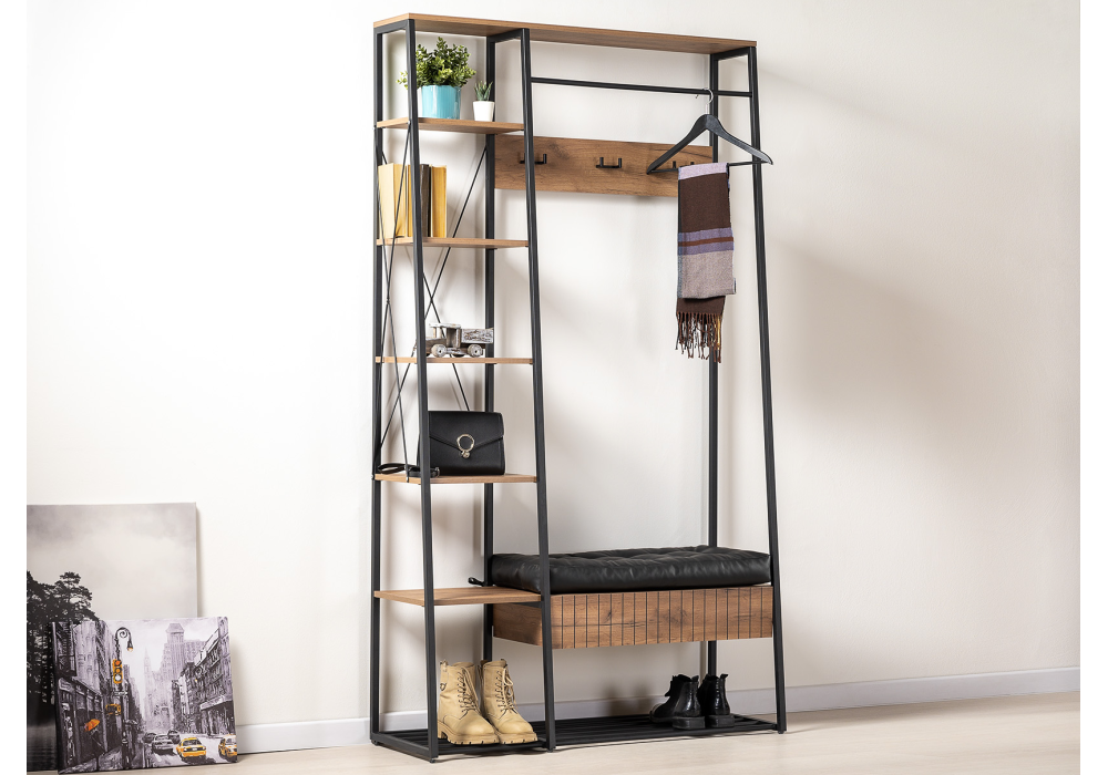 фото прихожая woodville гранд дуб крафт табачный 535380 | 220svet.ru