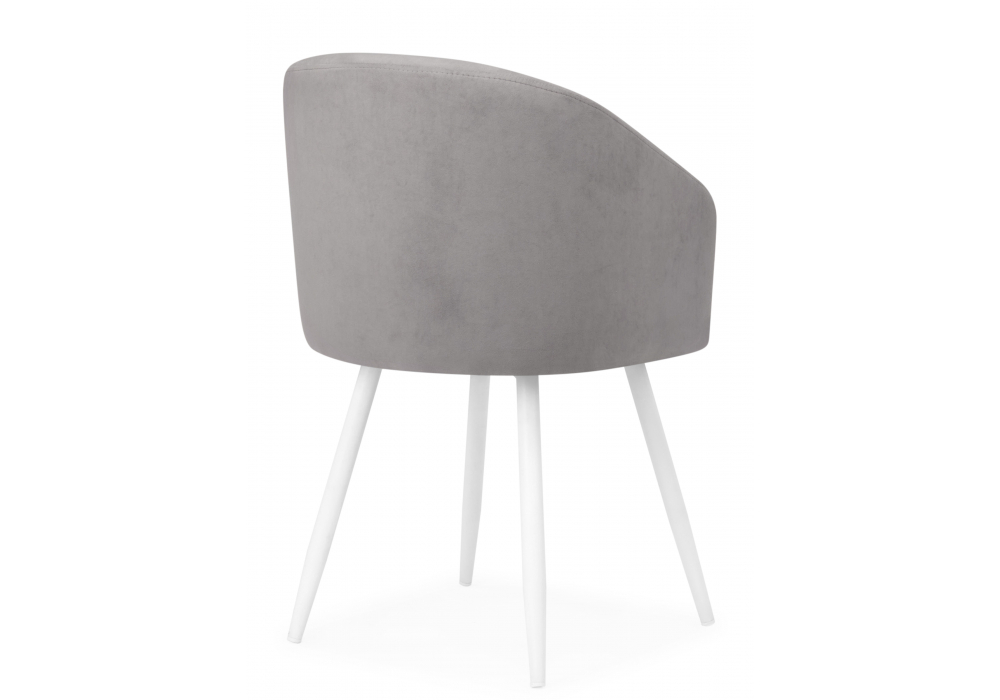 фото стул на металлокаркасе woodville монер темно-серый (glory 20) / белый 632662 | 220svet.ru