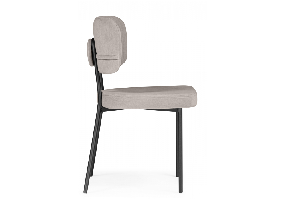 фото стул на металлокаркасе woodville вакао латте brendy smoke 04 / черный 615183 | 220svet.ru