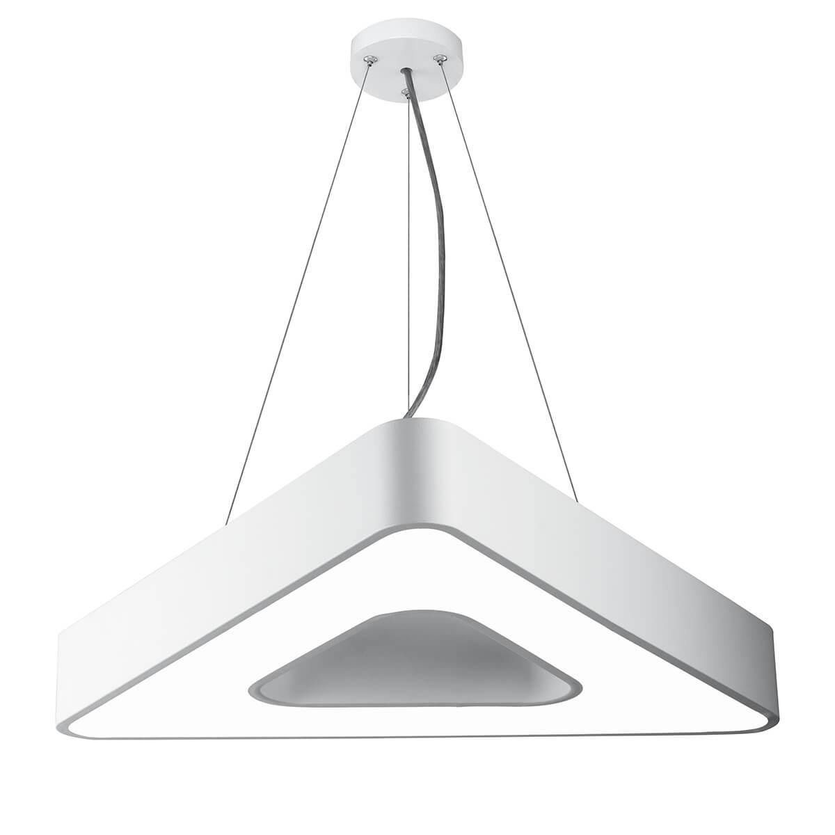 фото подвесной светодиодный cветильник geometria эра delta spo-153-w-40k-030 30вт 4000к белый б0050578 | 220svet.ru