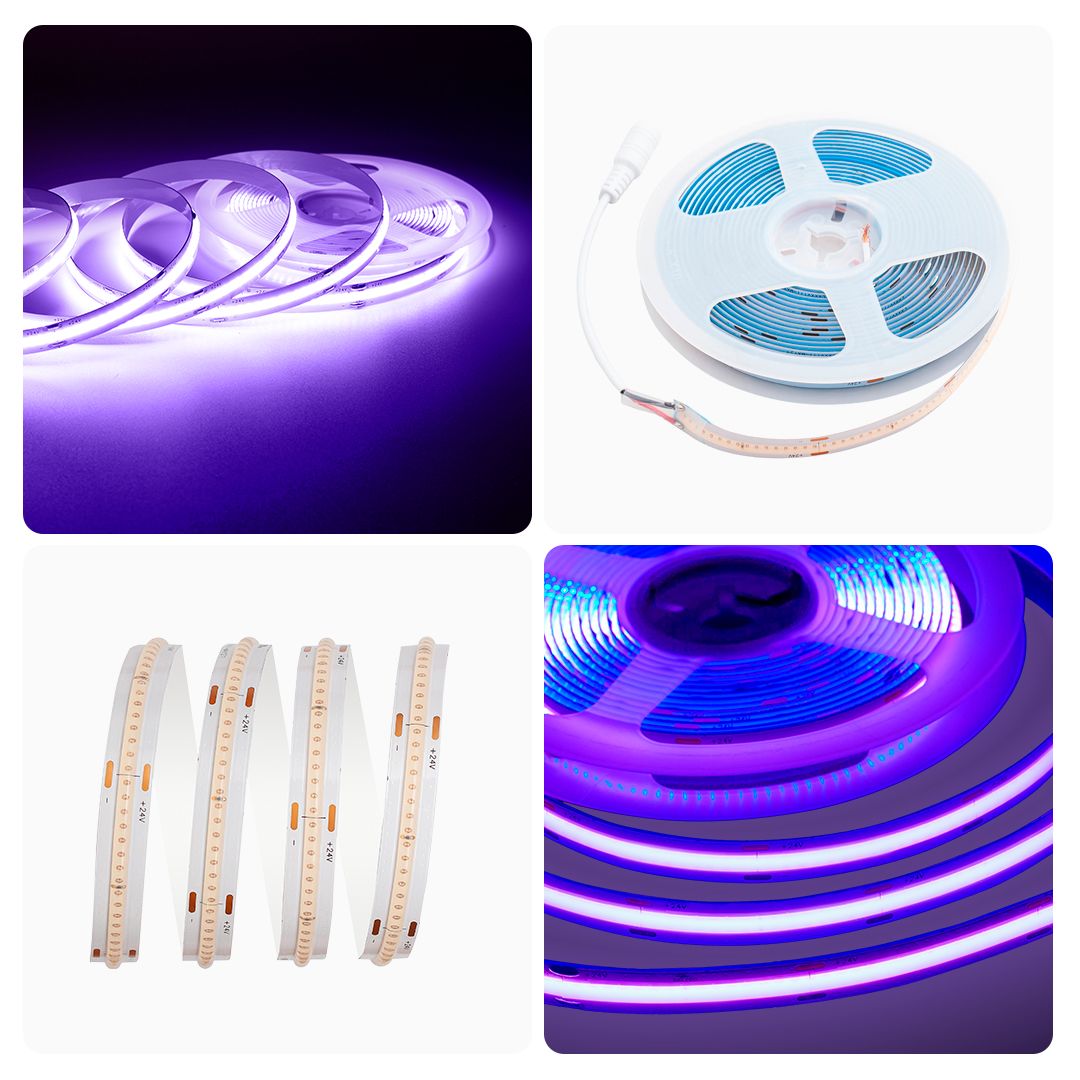 фото лента apeyron 11w/m 352led/m cob фиолетовый 5m 192оо | 220svet.ru