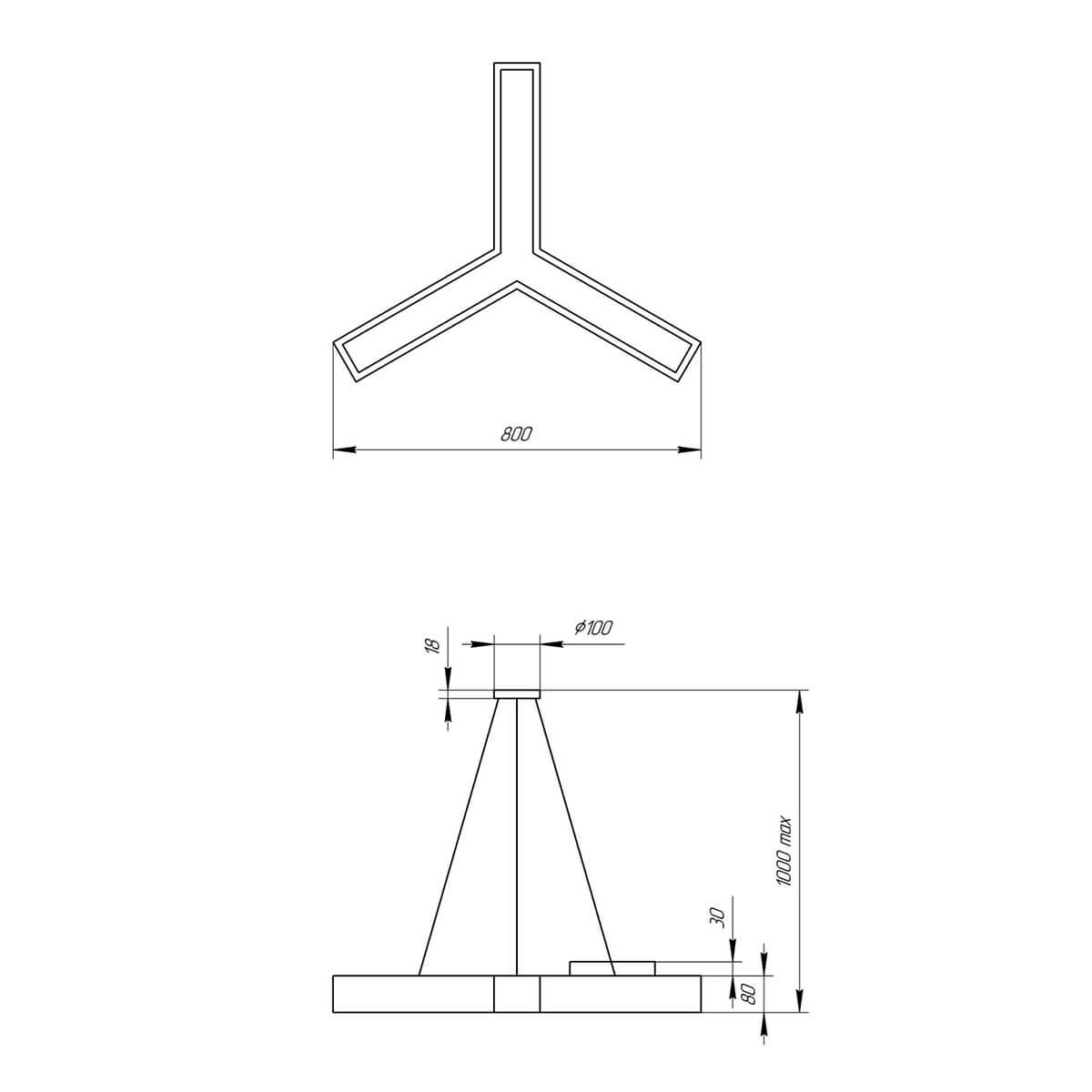 фото подвесной светодиодный cветильник эра igrek spo-142-w-40k-044 44вт 4000к белый б0050568 | 220svet.ru