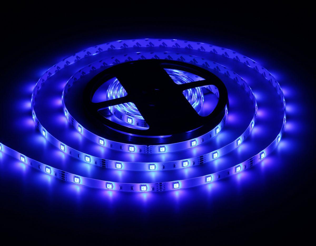 фото светодиодная влагозащищенная лента ambrella light 7,2w/m 30led/m 5050smd rgb 5m gs2301 | 220svet.ru