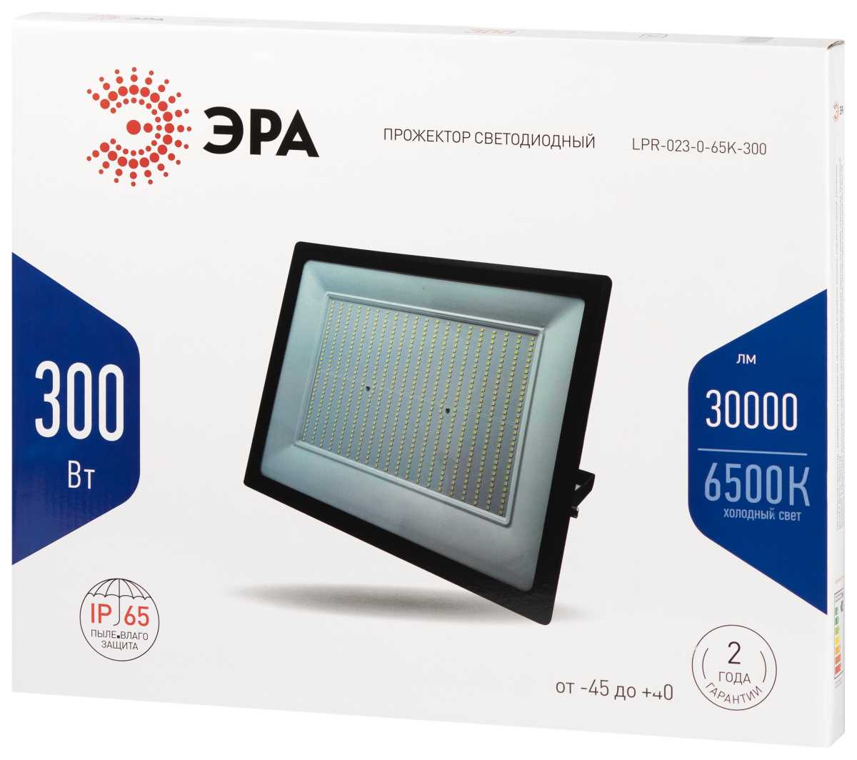 фото прожектор светодиодный уличный эра lpr-023-0-65k-300 б0050955 | 220svet.ru