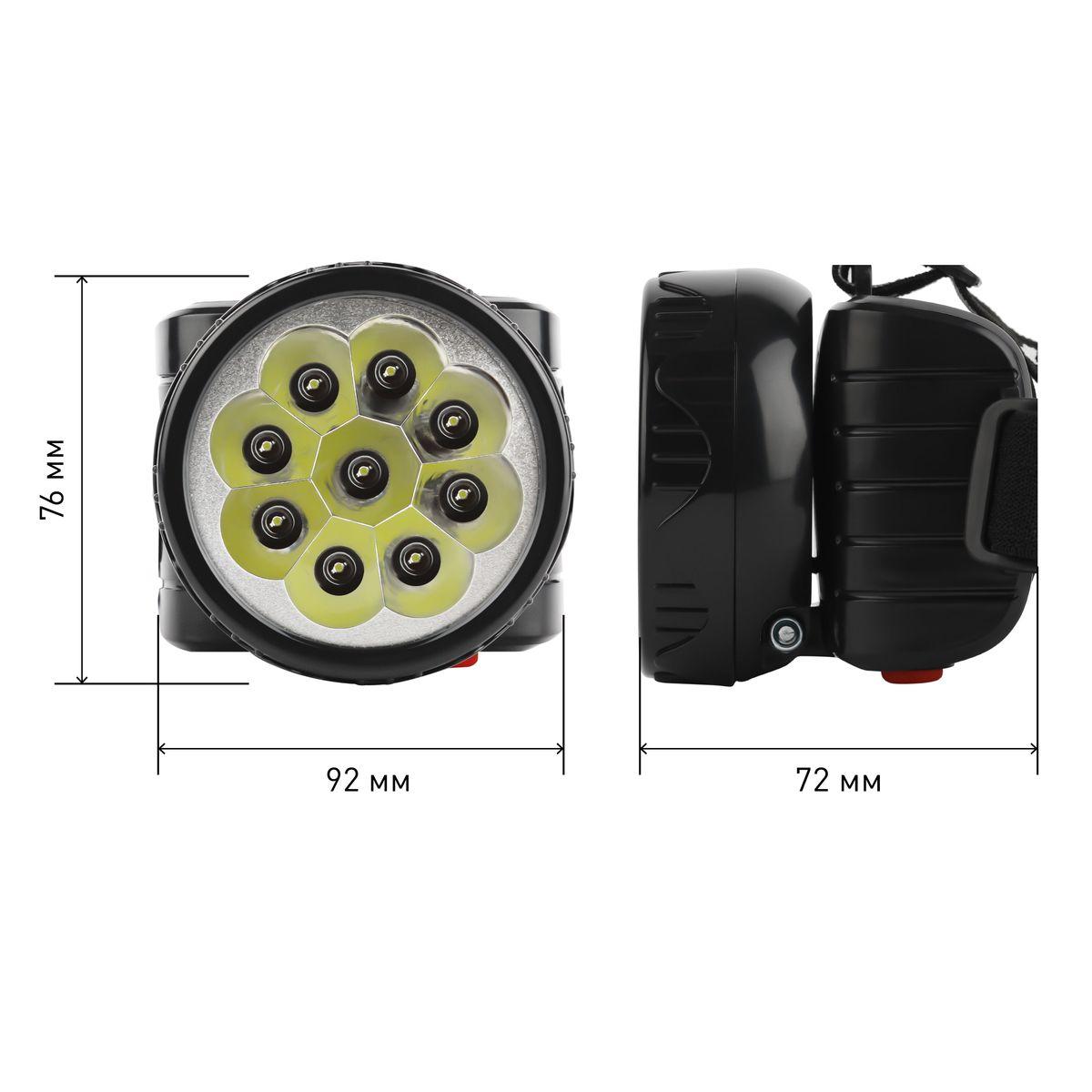 фото налобный светодиодный фонарь эра аккумуляторный 76х92х72 50 лм tg9 c0045557 | 220svet.ru