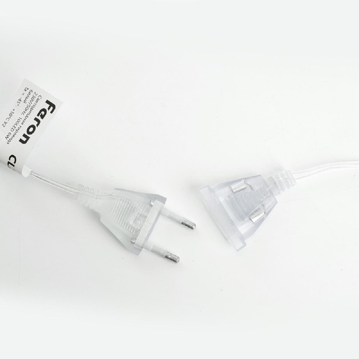 фото светодиодная гирлянда feron занавес звездочки 230v 5000k холодный белый 8 режимов cl25 48608 | 220svet.ru