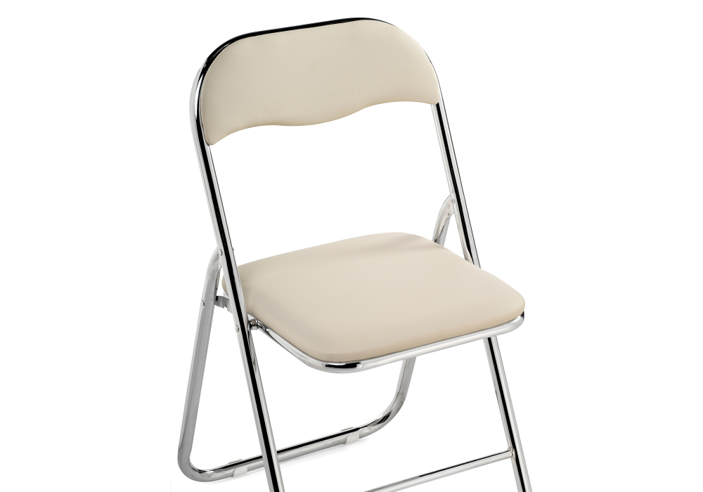 фото стул woodville fold 1 складной beige / chrome 15481 | 220svet.ru