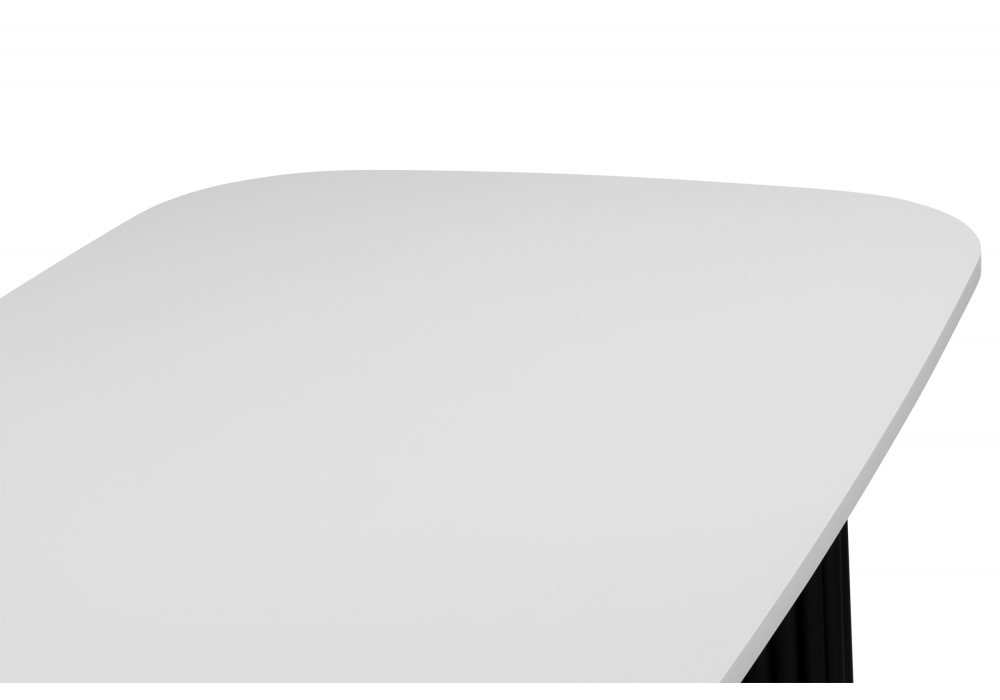 фото стол деревянный woodville бавария белая пленка шагрень / черный 620426 | 220svet.ru