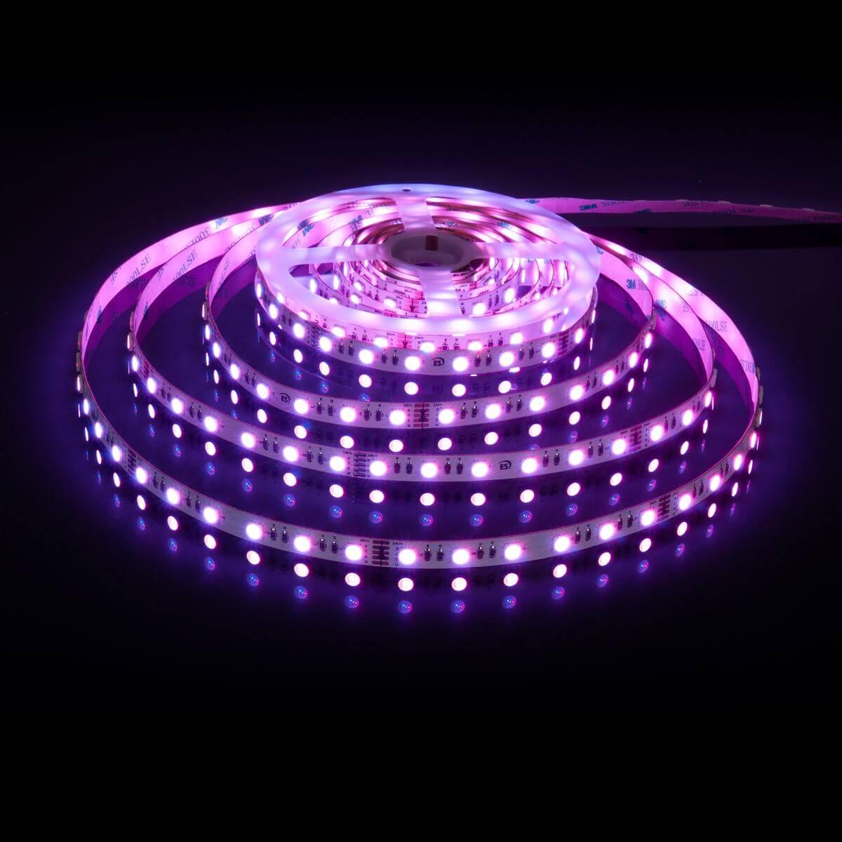 фото светодиодная лента elektrostandard 24w/m 60led/m 5050smd mix rgb/дневной белый 5m a053702 | 220svet.ru