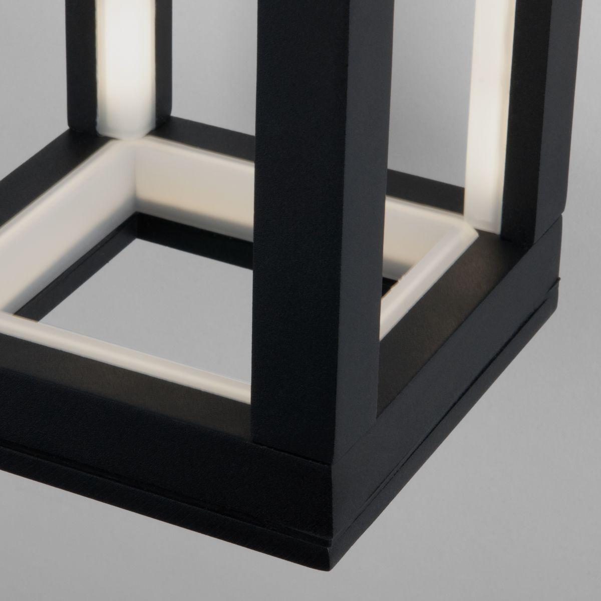 фото уличный настенный светодиодный светильник elektrostandard frame 1527 techno led черный a051855 | 220svet.ru