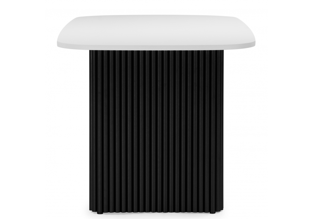 фото стол деревянный woodville бавария белая пленка шагрень / черный 620579 | 220svet.ru