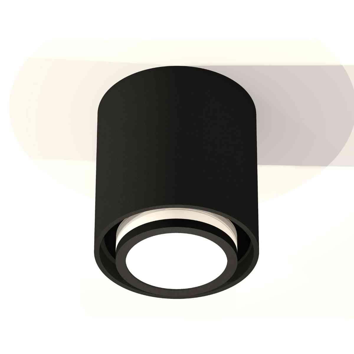 фото комплект накладного светильника ambrella light techno spot xs7723016 sbk/fr черный песок/белый матовый (c7723, n7121) | 220svet.ru