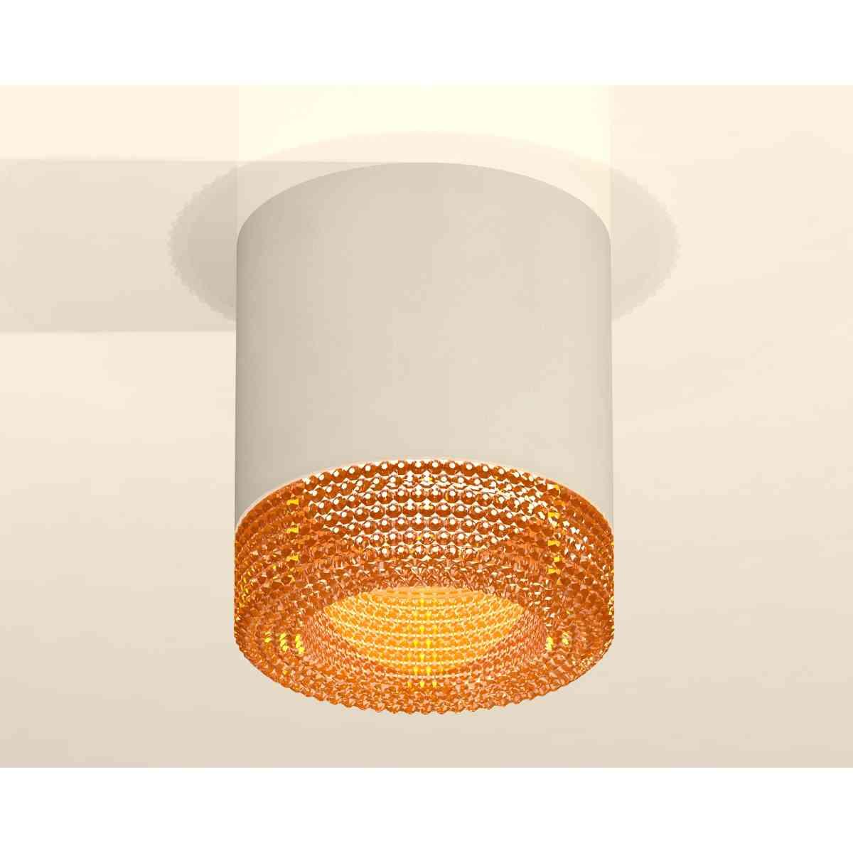 фото комплект накладного светильника ambrella light techno spot xs7401024 swh/cf белый песок/кофе (c7401, n7195) | 220svet.ru