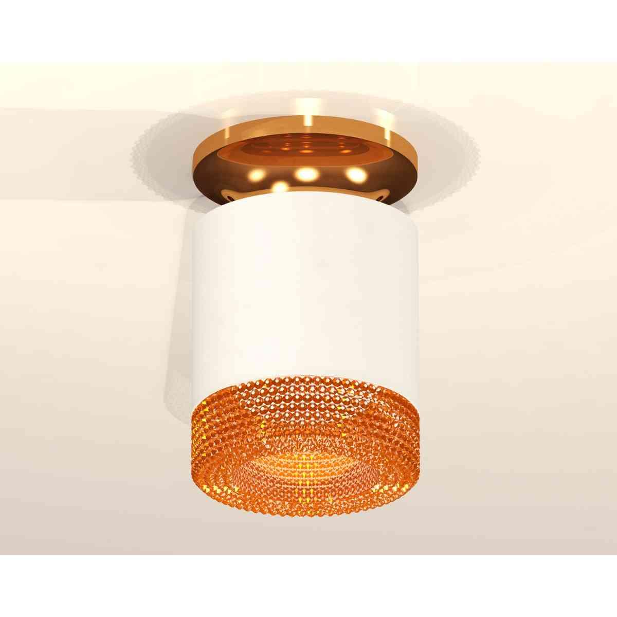 фото комплект накладного светильника ambrella light techno spot xs7401123 swh/pyg/cf белый песок/золото желтое полированное/кофе (n7929, c7401, n7195) | 220svet.ru