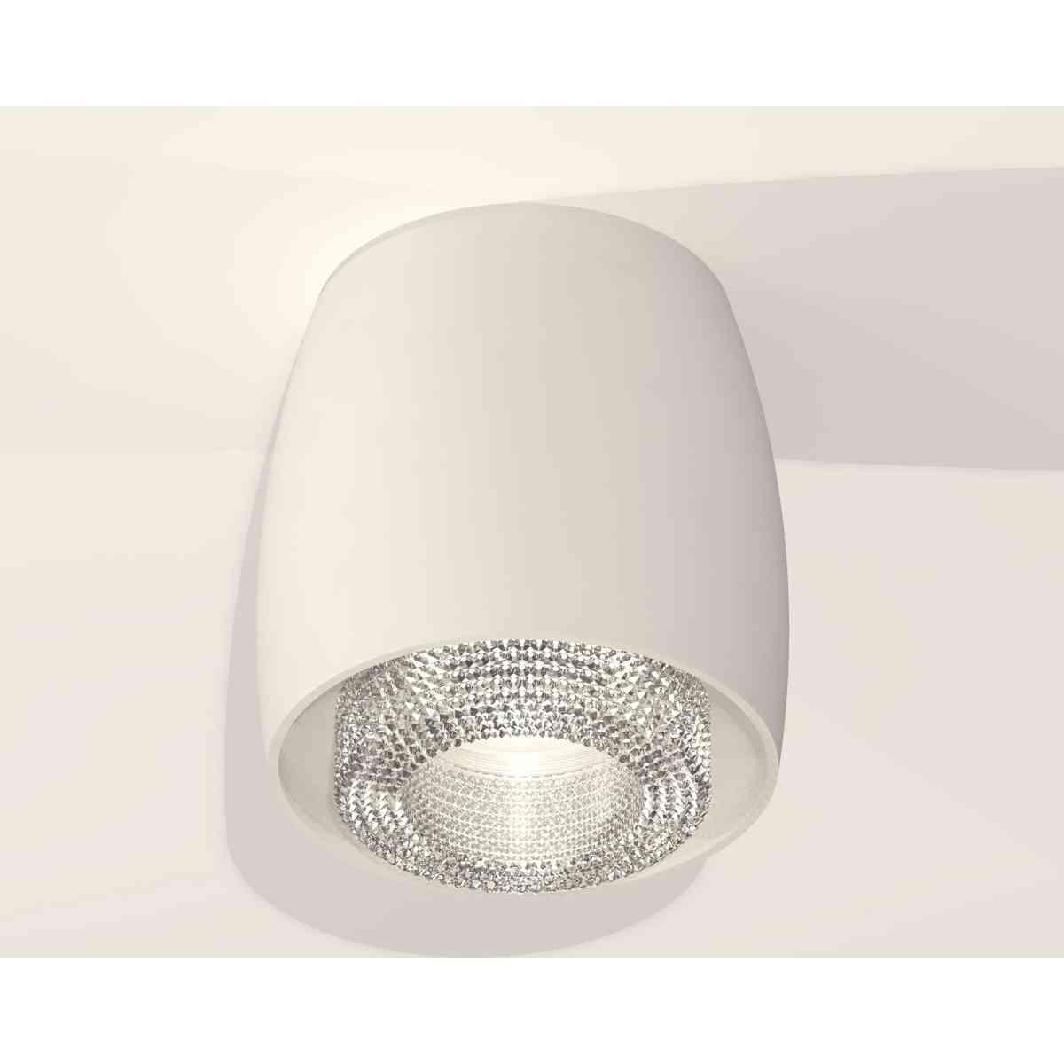 фото комплект накладного светильника ambrella light techno spot xs1141020 swh/cl белый песок/прозрачный (c1141, n7191) | 220svet.ru