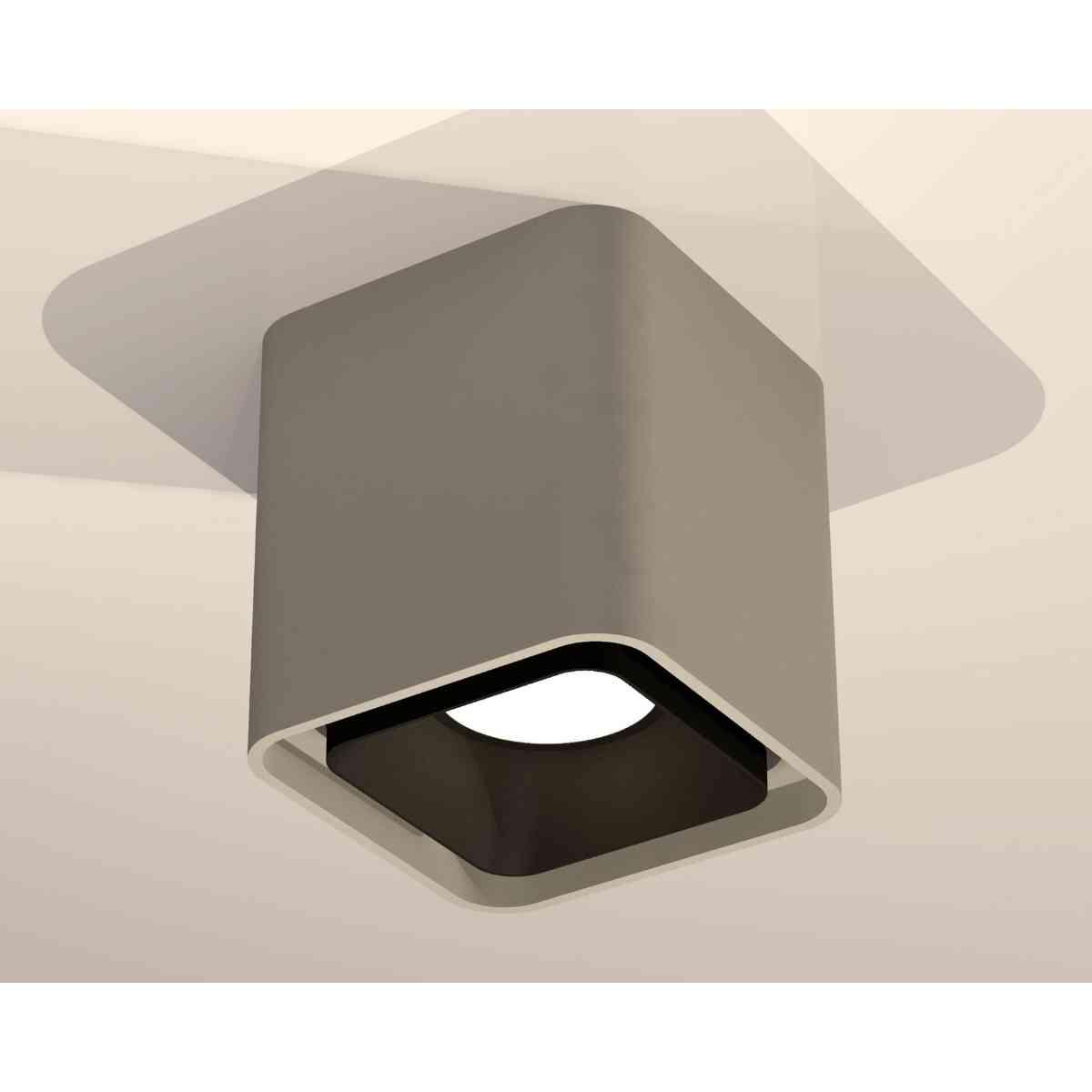 фото комплект накладного светильника ambrella light techno spot xs7842002 sgr/sbk серый песок/черный песок (c7842, n7702) | 220svet.ru