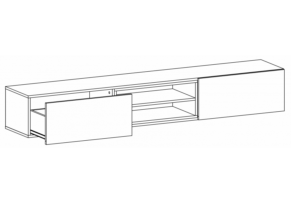 фото тв-тумба woodville лонгфорд белый / дуб вотан 563530 | 220svet.ru
