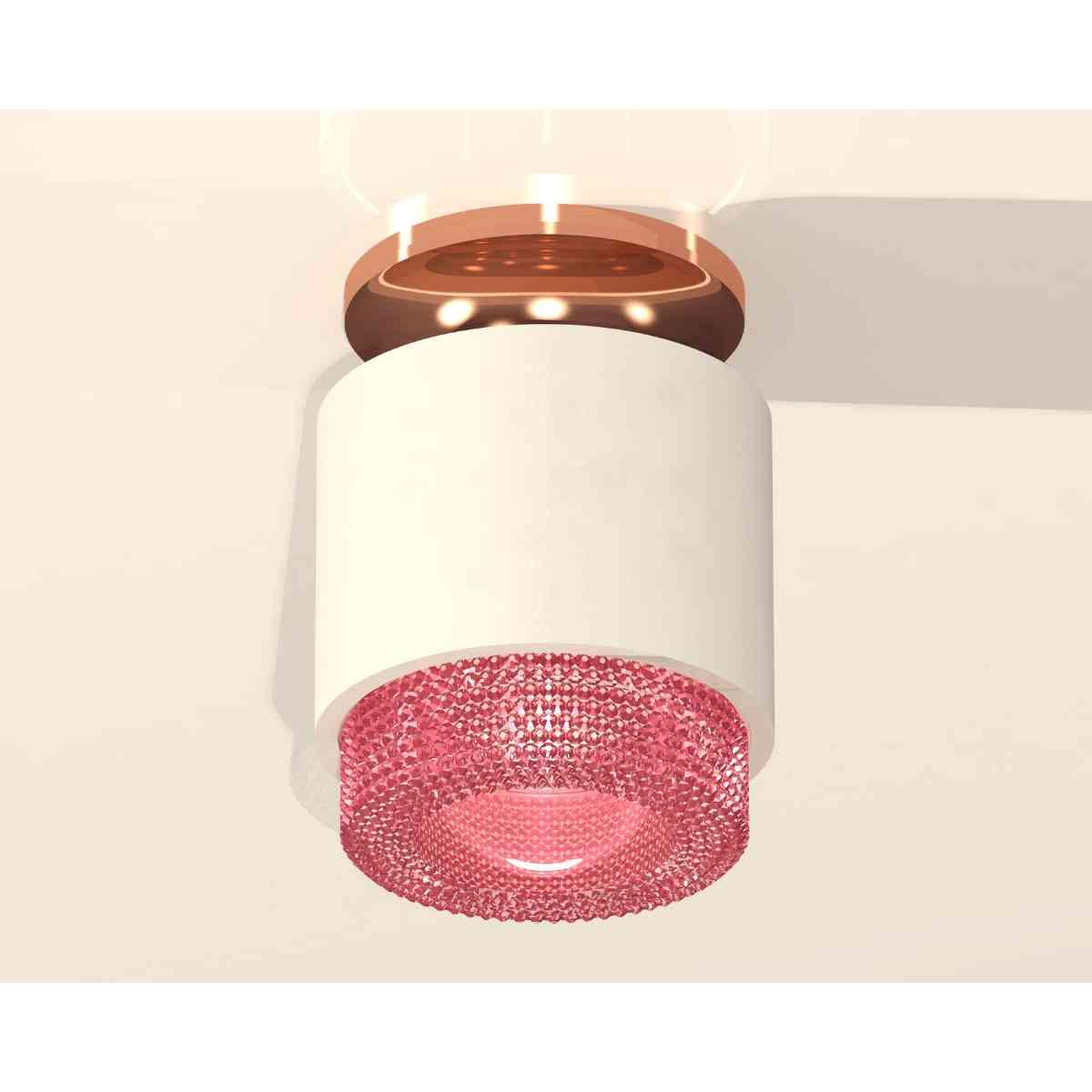 фото комплект накладного светильника ambrella light techno spot xs7510142 swh/pi белый песок/розовый (n7930, c7510, n7193) | 220svet.ru