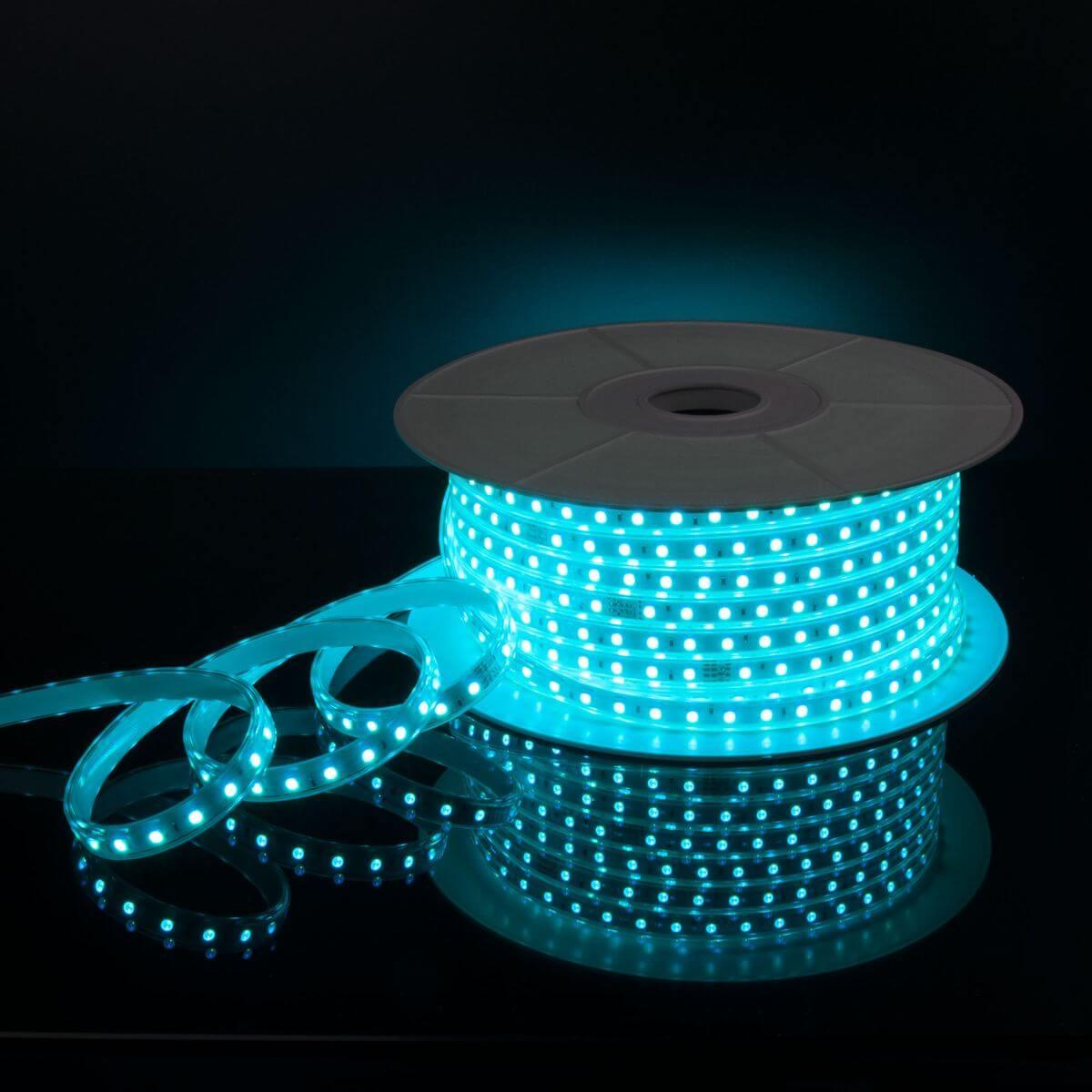 фото светодиодная влагозащищенная лента elektrostandard 11w/m 60led/m 5050smd rgb 50m a053641 | 220svet.ru