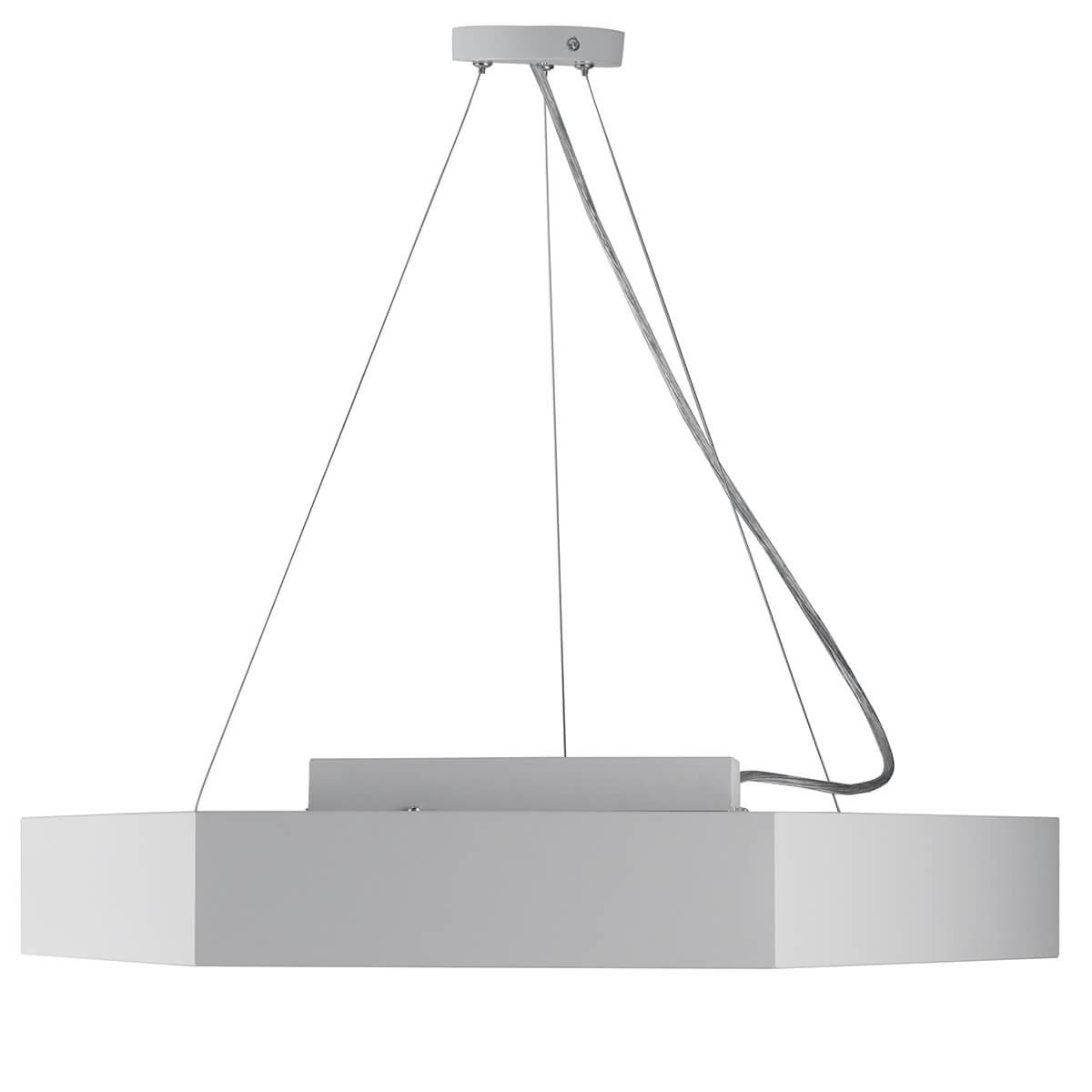 фото подвесной светодиодный cветильник эра hexagon spo-123-w-40k-045 45вт 4000к белый б0050554 | 220svet.ru