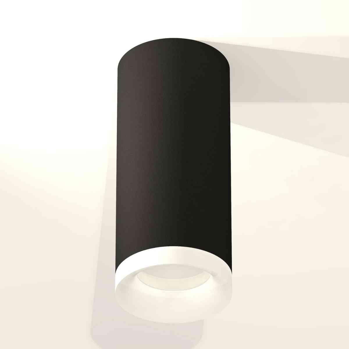 фото комплект накладного светильника ambrella light techno spot xs7443015 sbk/fr черный песок/белый матовый (c7443, n7165) | 220svet.ru