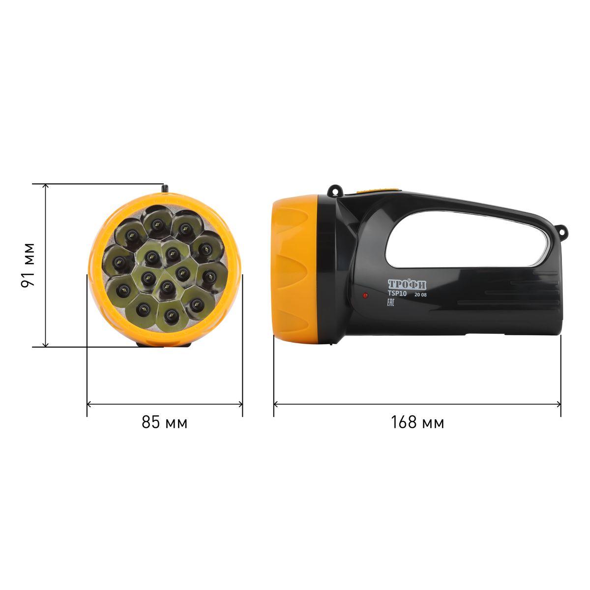 фото прожекторный светодиодный фонарь эра трофи аккумуляторный 168х91х85 65 лм tsp10 б0016537 | 220svet.ru