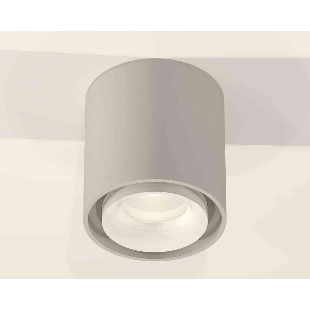 фото комплект накладного светильника ambrella light techno spot xs7724016 sgr/fr/cl серый песок/белый матовый/прозрачный (c7724, n7160) | 220svet.ru