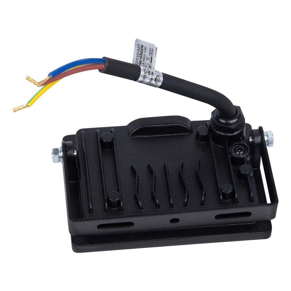 фото прожектор светодиодный volpe ulf-q517 20w/green ip65 220-240v black ul-00011652 | 220svet.ru