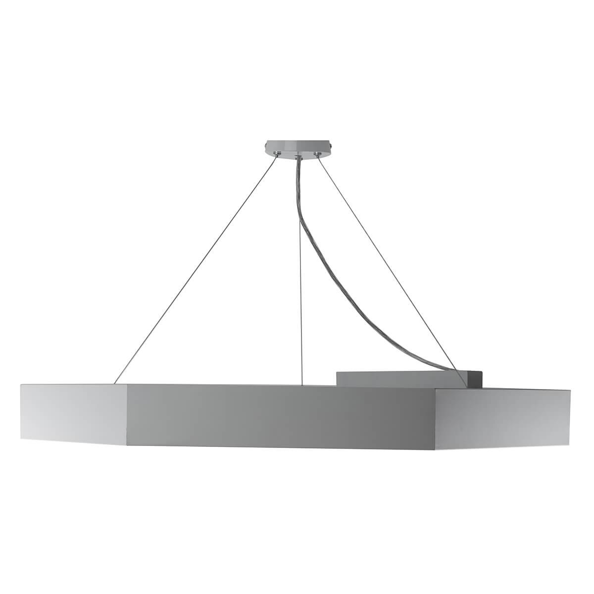 фото подвесной светодиодный cветильник эра hexagon spo-121-w-40k-038 38вт 4000к белый б0050550 | 220svet.ru