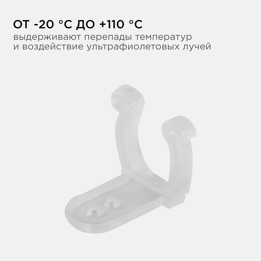 фото комплект крепежей apeyron к светодиодной ленте для бани и сауны (5шт) 09-55 | 220svet.ru